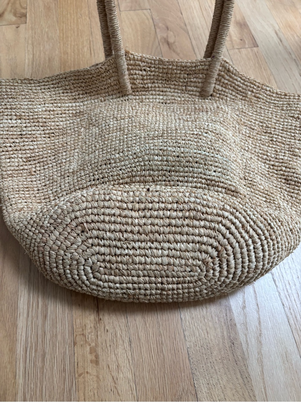 COS Straw Raffia Hand-Woven Market Tote in Beige - Picture 3 of 4